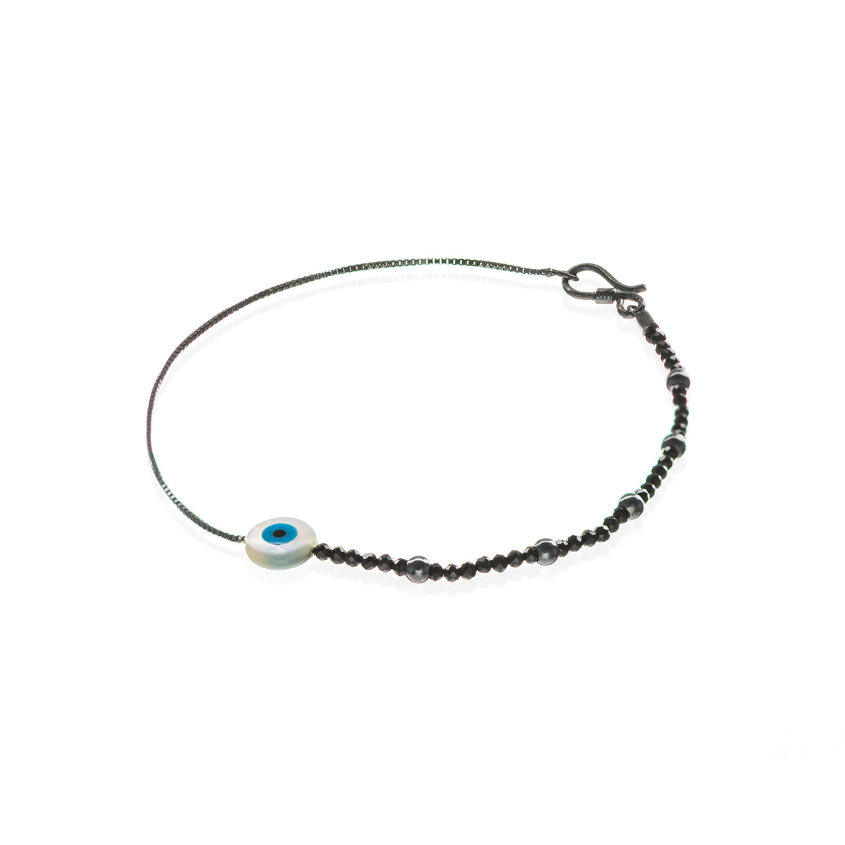 Espinélios 2mm + Prata envelhecida