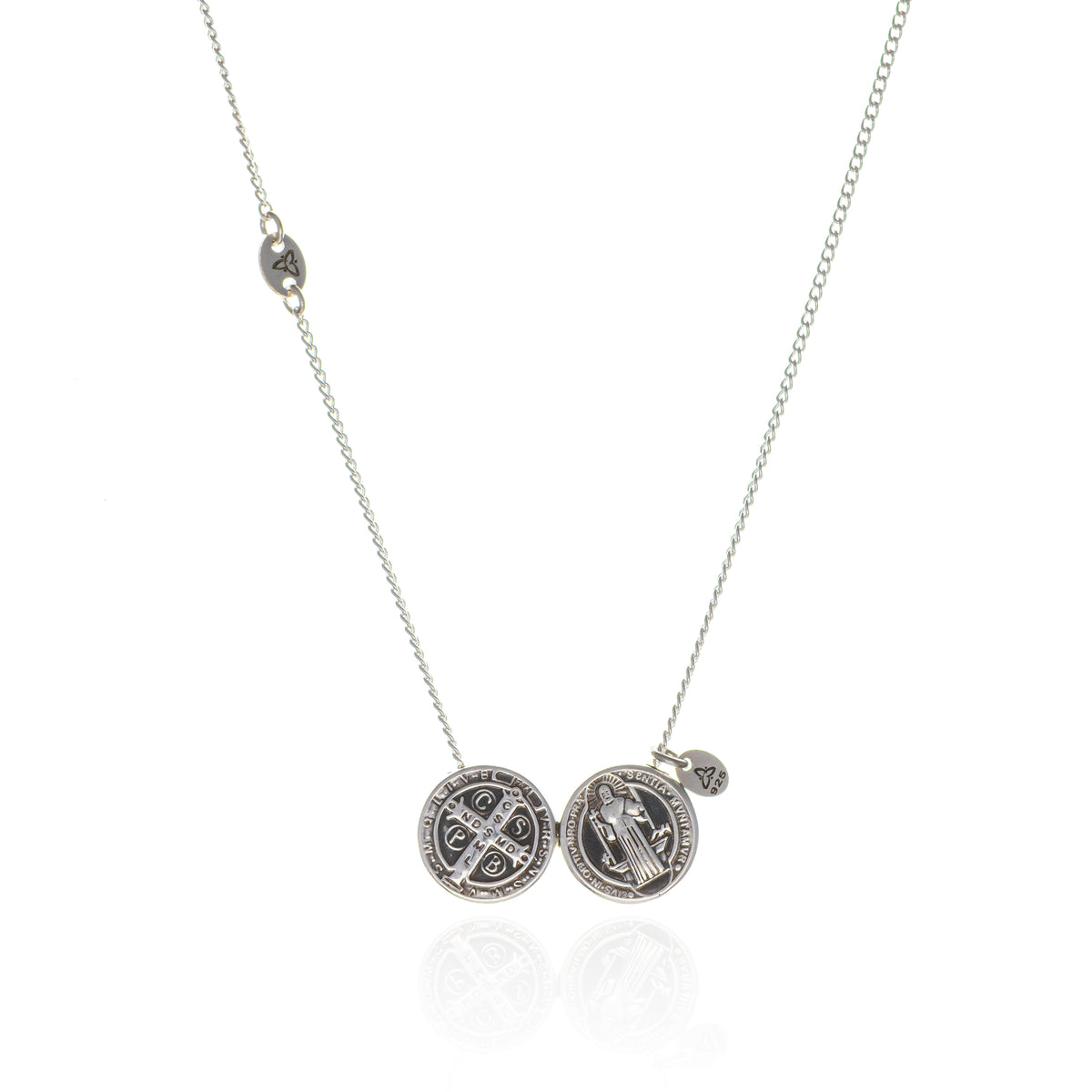 Escapulário em Prata 925 (São Bento)