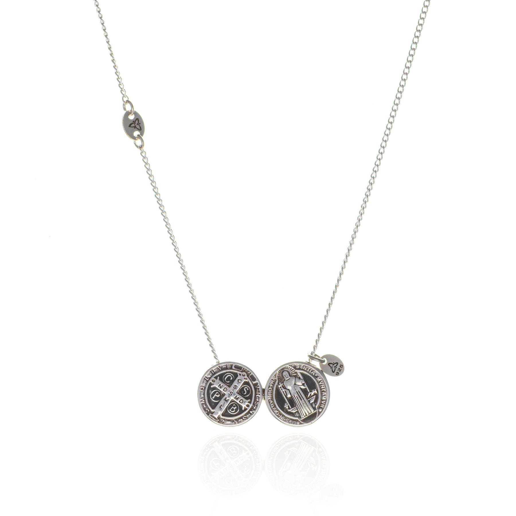 Escapulário em Prata 925 (São Bento)