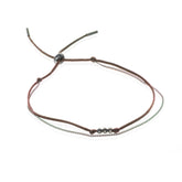 Pulseira UNIÃO - Cetim e Corrente em Prata925