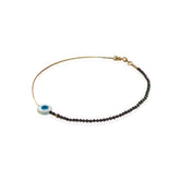 Espinélio 2mm + corrente de ouro 18k