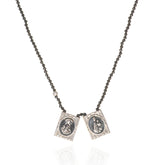 Escapulario em Prata 925 (PEDRAS NATURAIS)