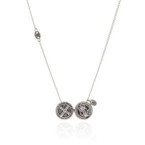 Escapulário em Prata 925 (São Bento)