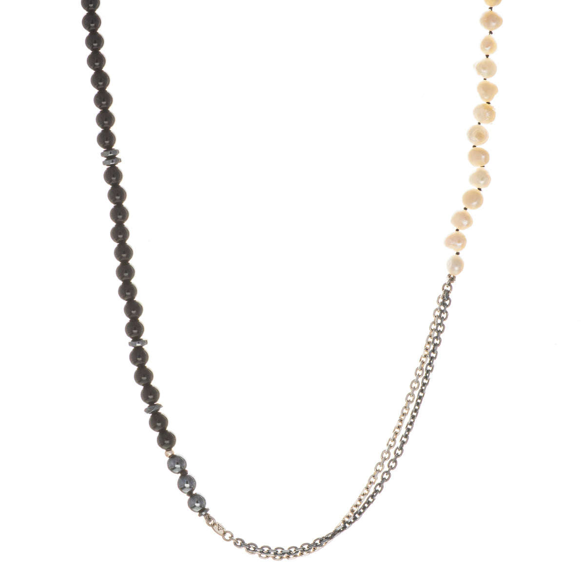 Colar HALF Pérolas - Correntes - Pedras