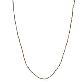 Colar Micro Pedras Obsidianas e Crisocolas