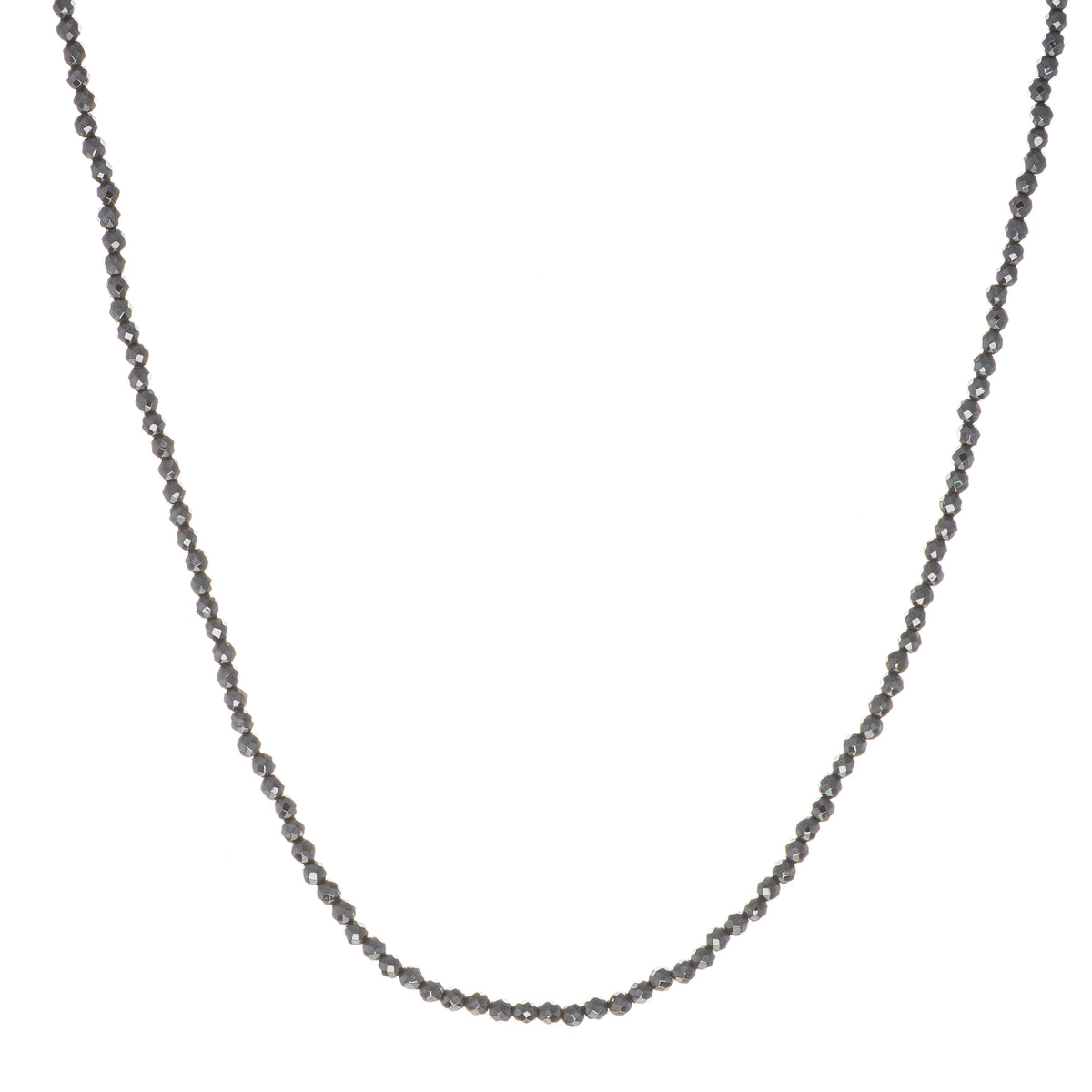Colar Micro Pedras Hematita