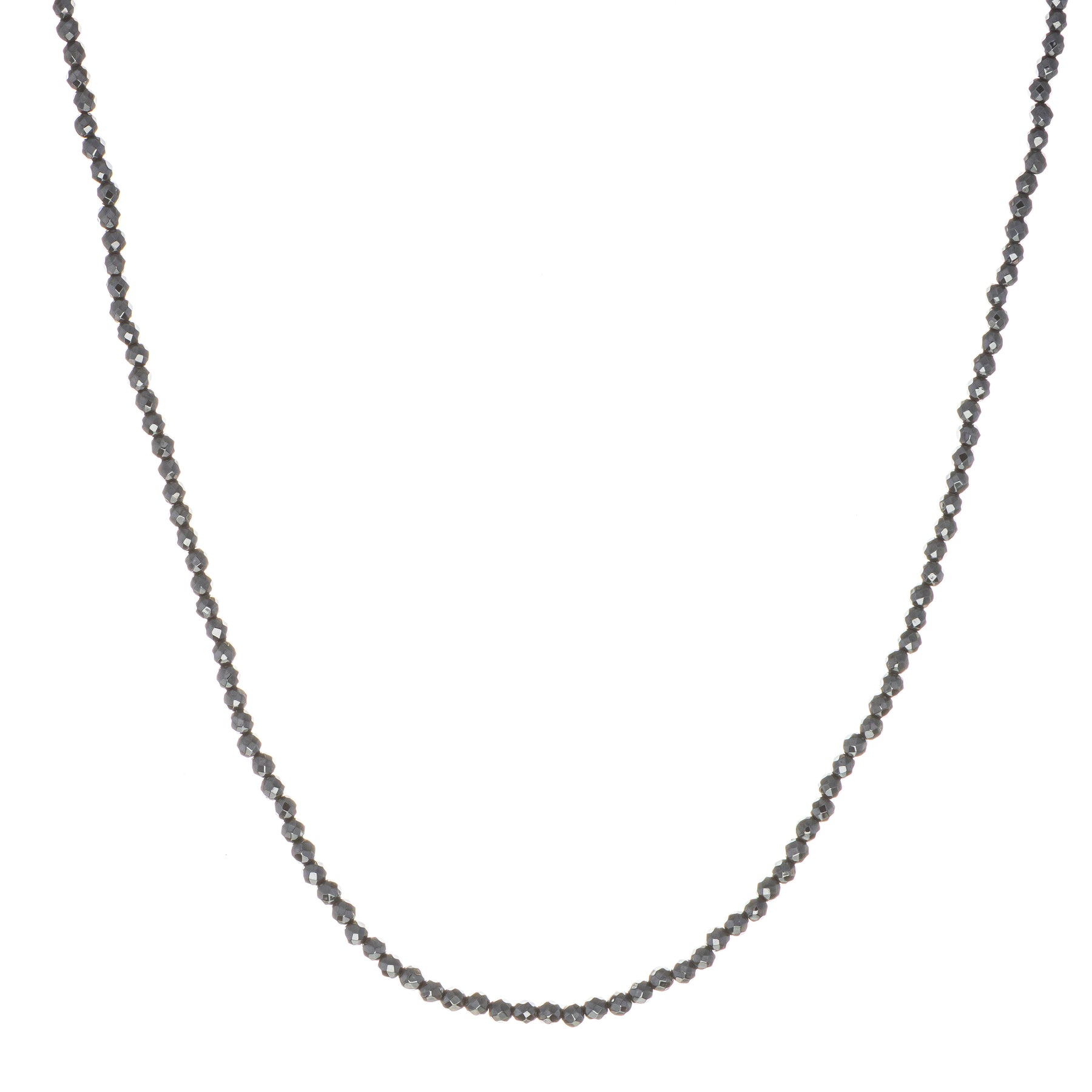 Colar Micro Pedras Hematita