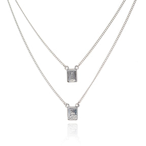 Escapulário em Prata 925 (Sagrado Coração de Jesus e Nossa Senhora do Carmo)